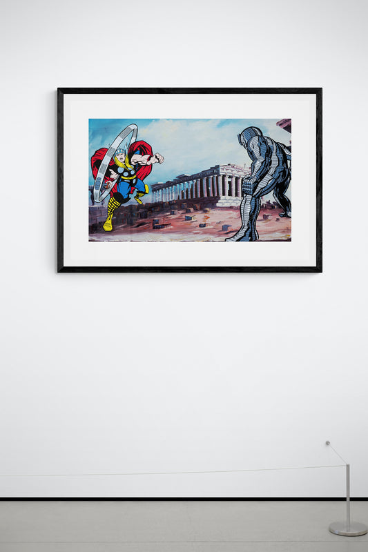 Thor vs Destroyer Platinum Giclee Print